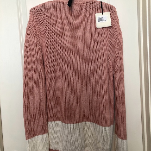 Vicolo Pastel Pink and White Cardigan size XL - Picture 3 of 10